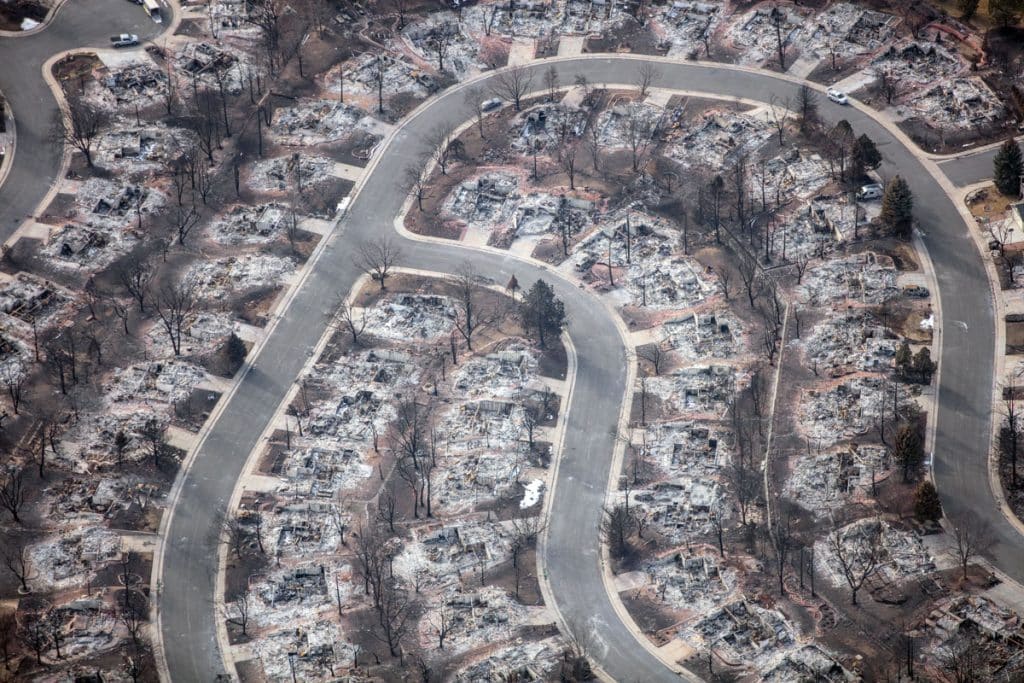 neighborhood homes burned down